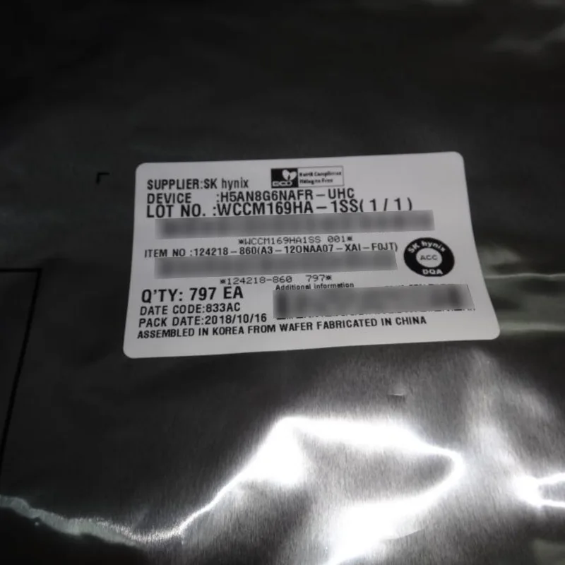 Hynix H5CG48MEBDX014N DDR5-4800MHz 16GB DRAM memory chip Confirm with CS before ordering.