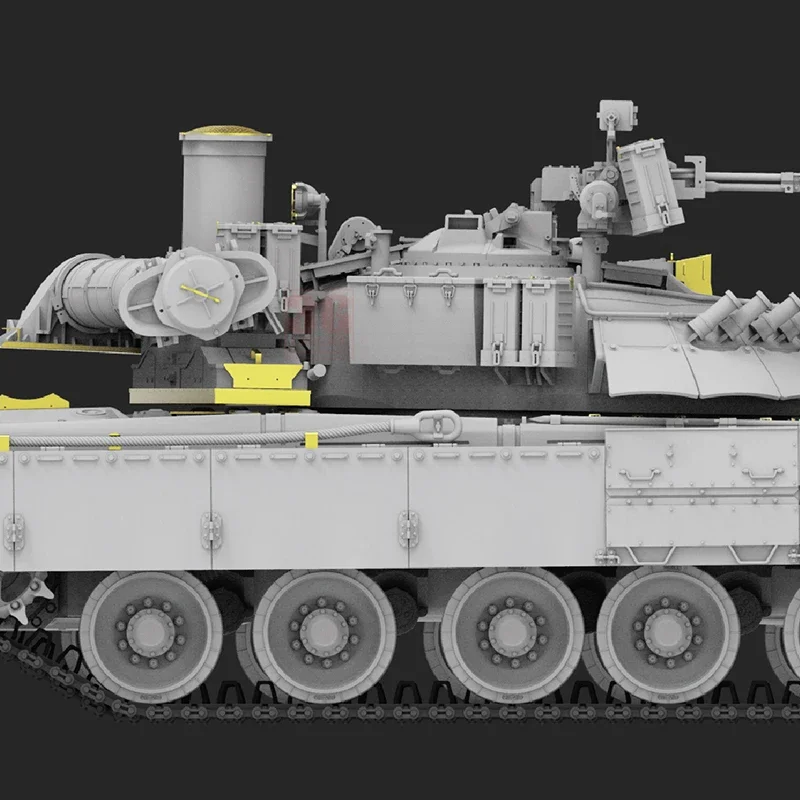 Ryefield 모델 조립 탱크 RM-5105, 러시아 T-80U 빈 쉘 버전, 이동식 서스펜션 크롤러 조립 모델 키트, 1/35