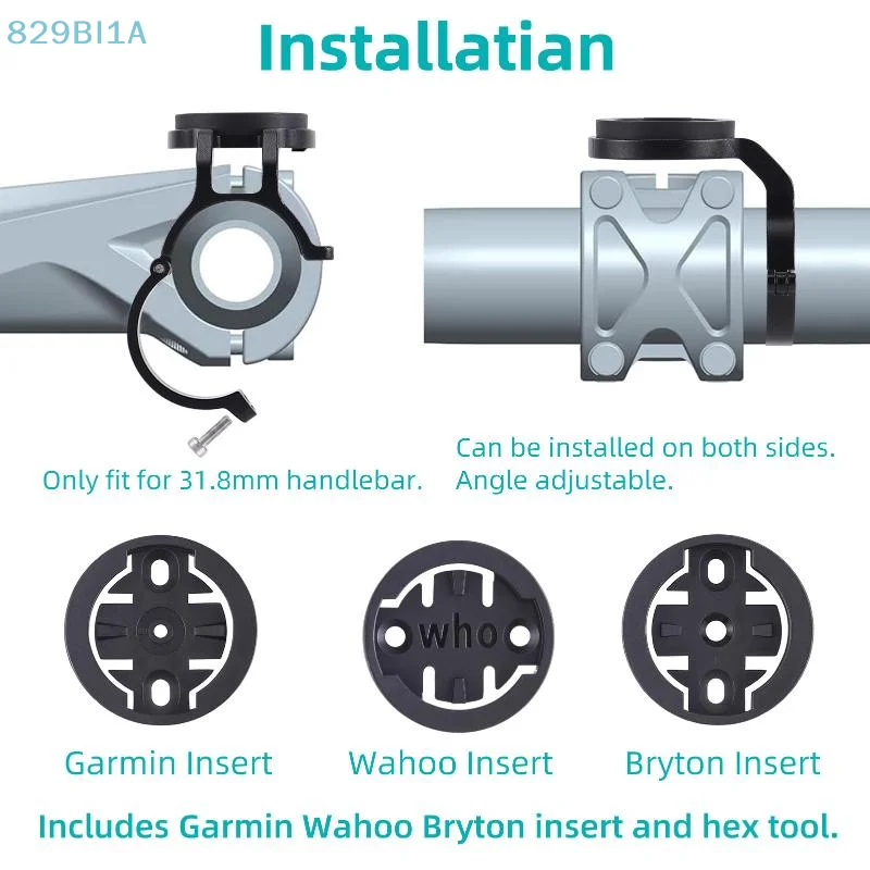 

1 комплект, велосипедный руль, кронштейн для крепления спидометра, легкий держатель для компьютера из алюминиевого сплава для Garmin/Wahoo/Bryton/XOSS/IGPSPORT