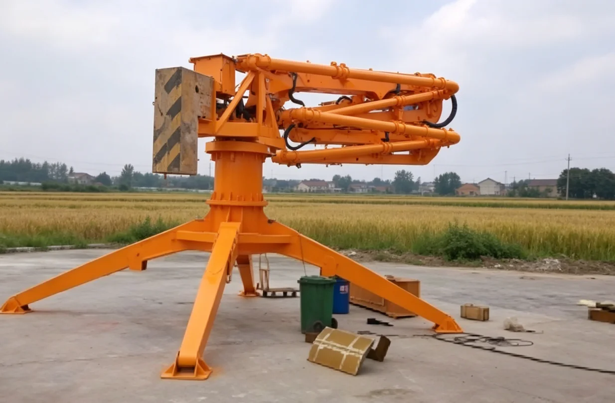 Hydraulic Concrete Placing Boom Efficient Concrete Distributor Machine Stationary Concrete Pouring Boom Arm