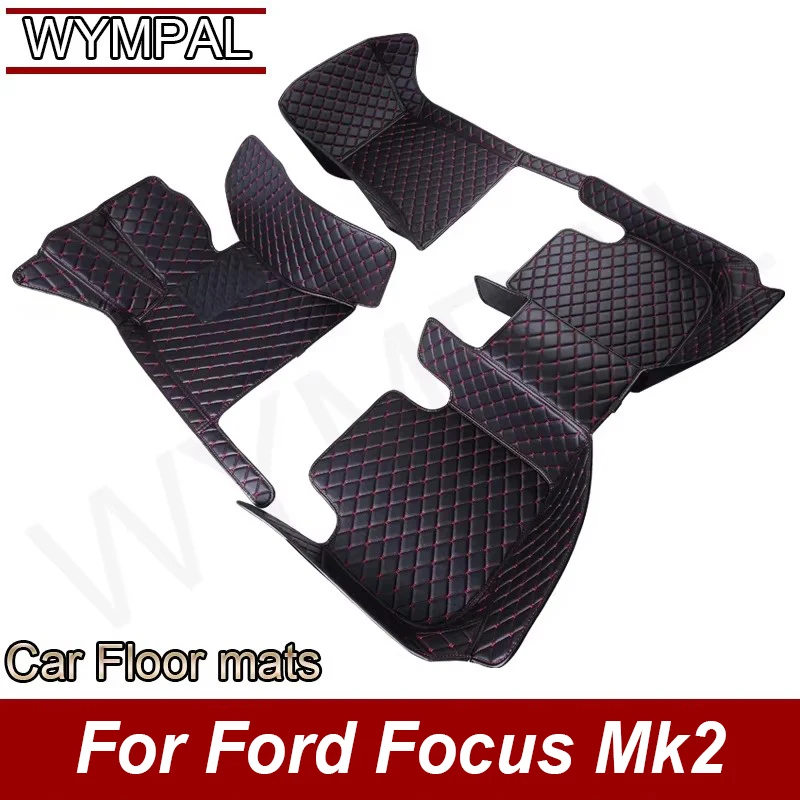 Car Floor Mat For Ford Focus Mk2 2005 2006 2007 2008 2009 2010 2011 2012 2014 2015 Full Set Interior Woman Gift Auto Accessories