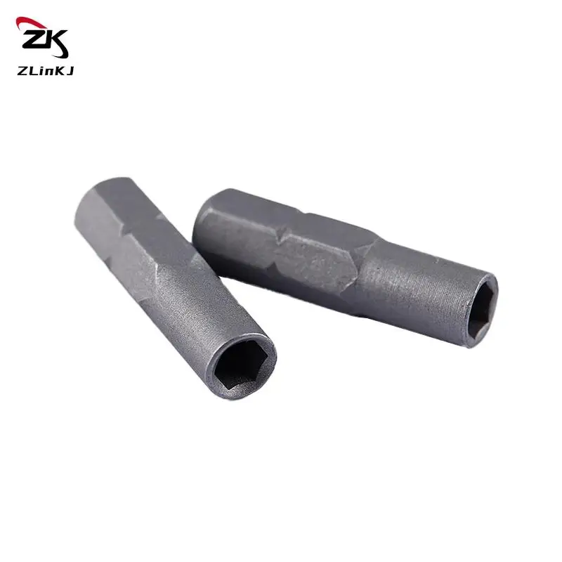 1Pcs Screwdriver Bit Adapter Micro Inserts Bits 6.35mm 1/4 Adapter To 4mm Hex Holder Insert Screwdriver Drill Bit Socket Wrench