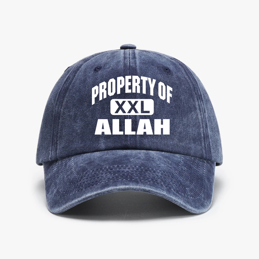 Property Allah XXL Ramadan Kareem Mubarak Mosque Islam Baseball Cap Vintage Washed Dad Hats Men Outdoor Adjustable Fit Hats