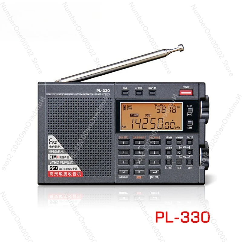 

PL330 Full Band Radio FM MW SW SSB Receiver DSP Digital Rechargeable Radio