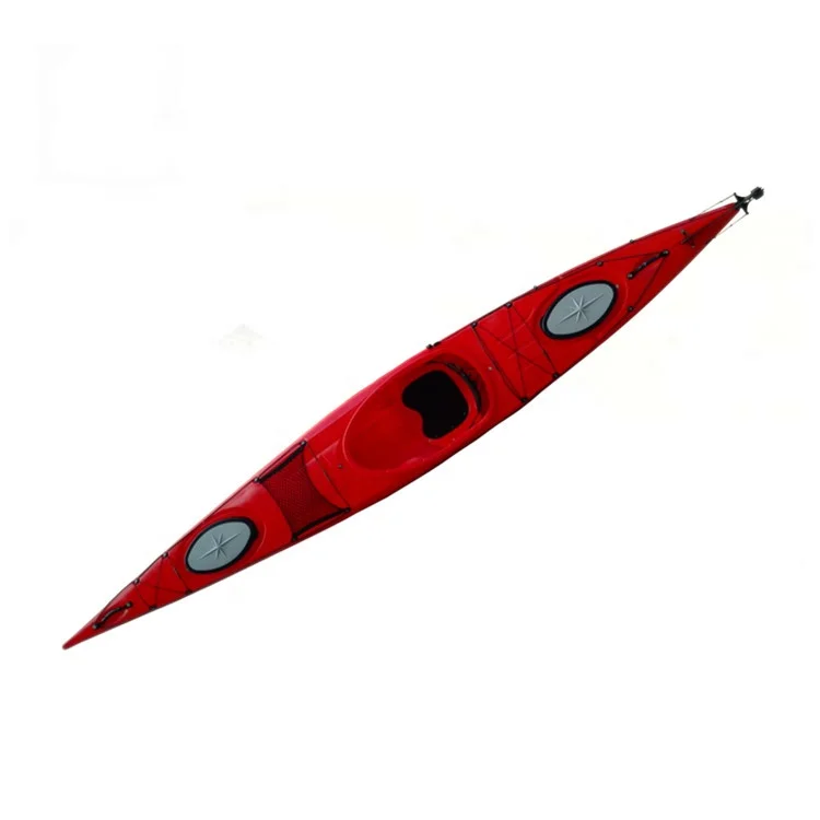 Plastic Canoe Kayak Sit On Single Fishing Kayak Wholesale Simple Basic Sea Kayak