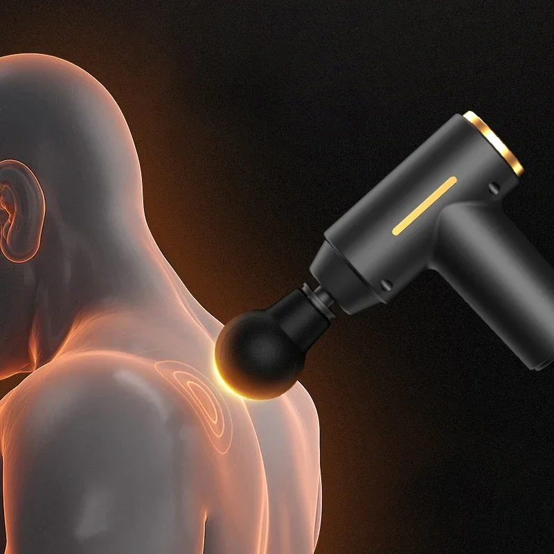 مسدس فآسيا محمول لتدليك الأنسجة العميقة، معدات تدليك صغيرة خفيفة الوزن وقابلة للتعديل مناسبة للجسم بالكامل