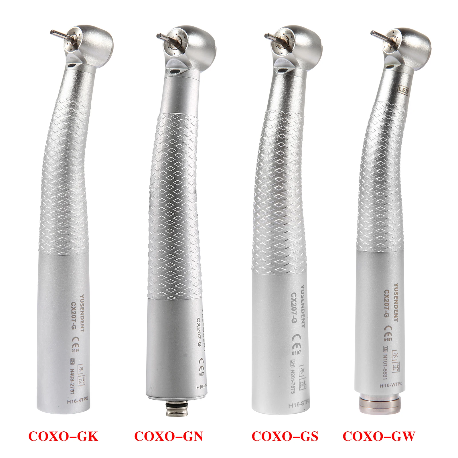 COXO Big Torque Head Dental Fiber Optic High Speed  Handpiece Push Button fit NSK Sinora LED Coupler 6H Good Quality