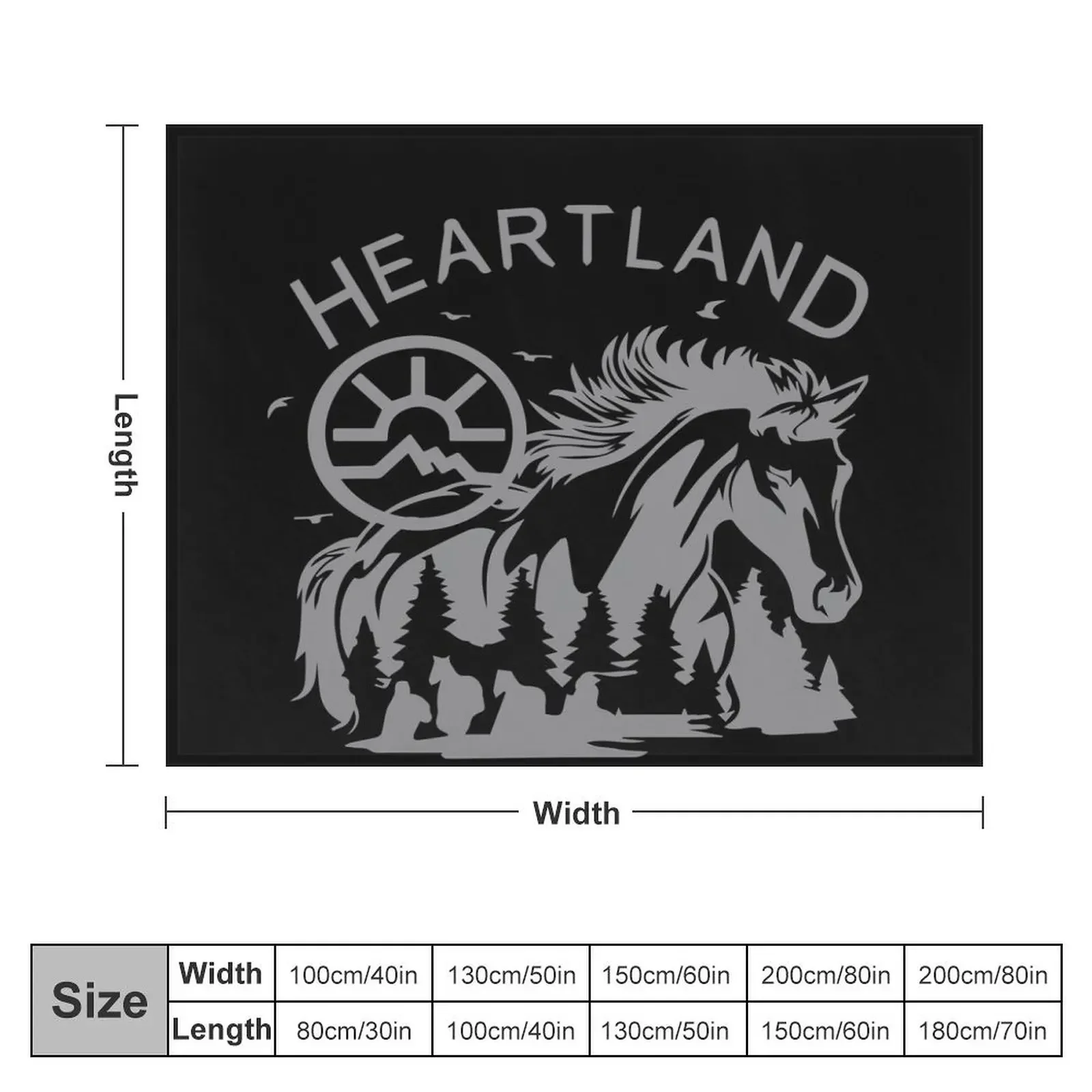 Heartland, Heartland Ranch , Horse Lover, farmer heartland, Heartland Retro Vintage, Ranch Lover, Horse Owner Throw Blanket