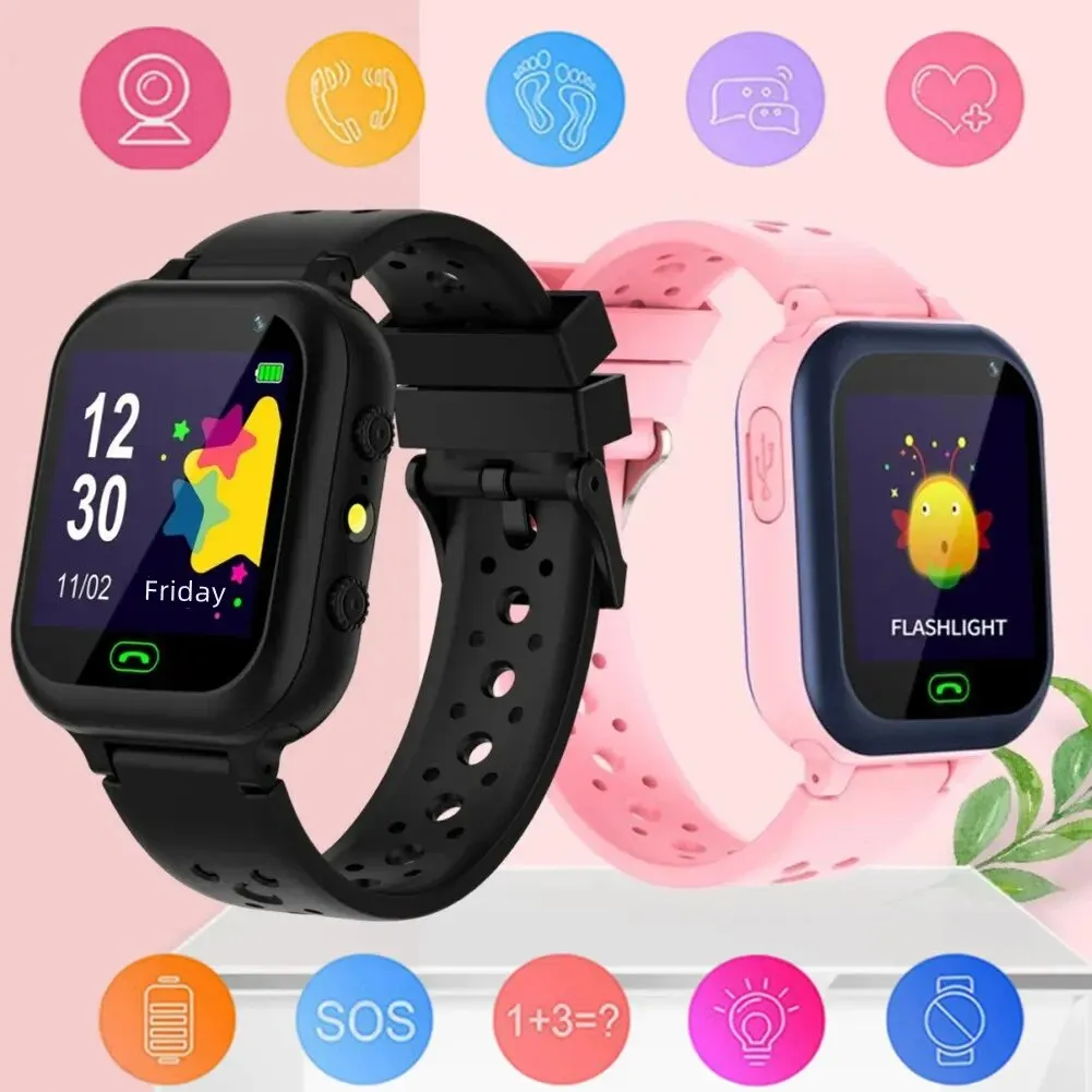 Kinder Horloges Kinderen Smart Watch Jongens Cadeau Meisjes 2G Telefoongesprek Veiligheid Sos Lbs Locatie Monitor Sport Tracker Klok Q15