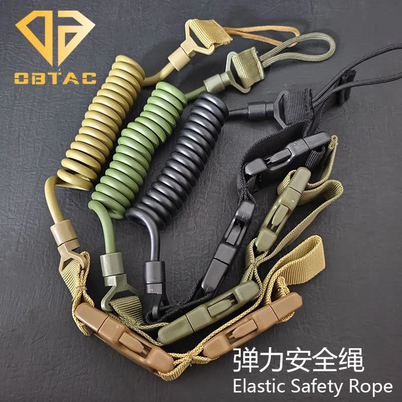 

Nylon Airsoft Elastic Safety Rope Tactical Rifle Strapping Belt Shooting QD Metal Buckle Sling Strap Hunting Accessory