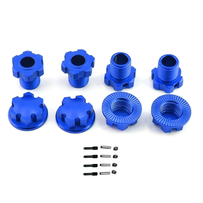 Metal 17mm Splined Wheel Hex Hub Adapter 8654 for Traxxas 1/10 E-Revo 2.0 Maxx 1/8 Sledge RC Car Upgrade Parts