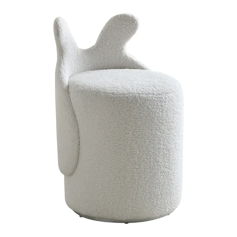 

Girls' bedroom dresser chair, simple manicure makeup chair, cream style