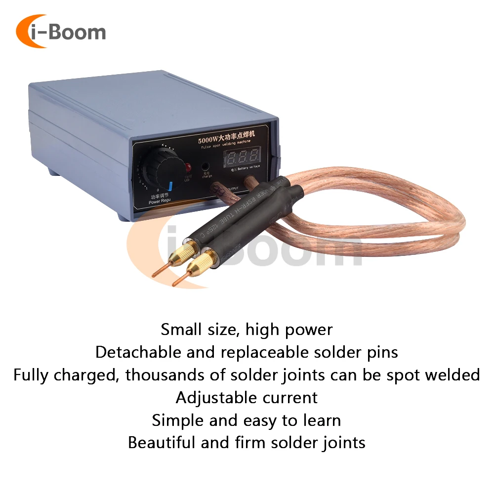 Lithium Battery Spot Welder 18650 Assembly Tool 5000W Portable Spot Welding Machine With Foot Switch QC