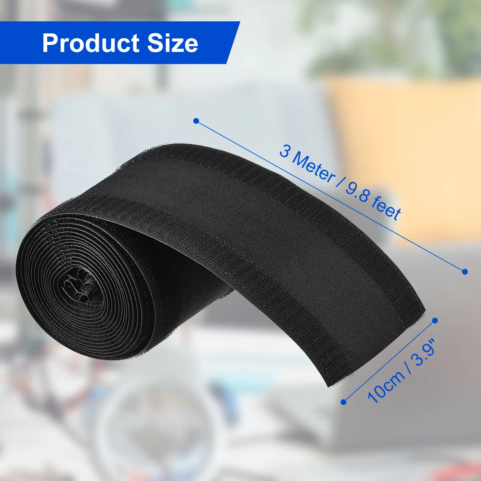 2Pcs Cable Grip Strip Floor Cable Cover Protect Cords Cable Protector Management 3Meters x 10cm for Commercial Office Carpet