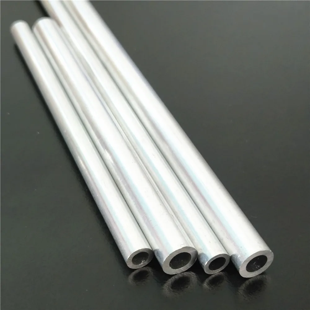 

Length 100/200mm 4*6mm 5*8mm Aluminum Pipe Metal Hollow Circular Tube For Transmission Shaft Aircraft DIY Model DropShipping