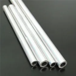 Length 100/200mm 4*6mm 5*8mm Aluminum Pipe Metal Hollow Circular Tube For Transmission Shaft Aircraft DIY Model DropShipping