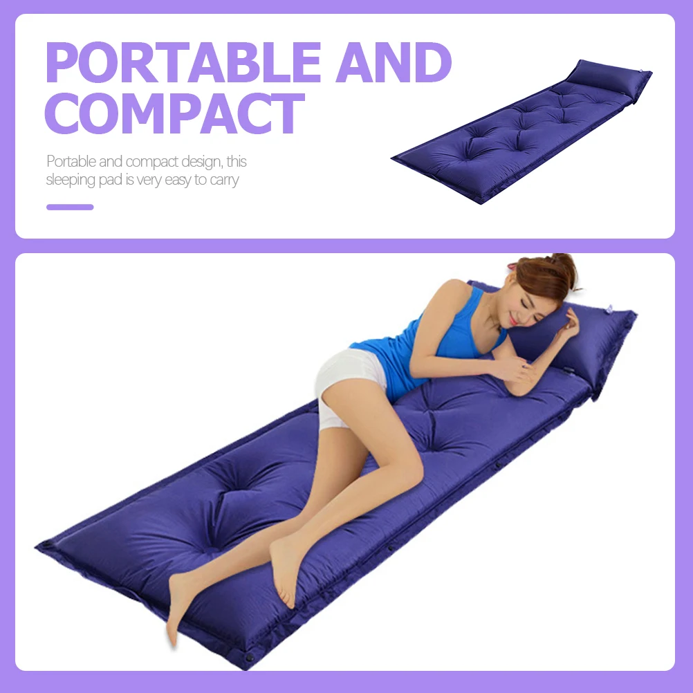 

Automatic Inflatable Sleeping Cushion Dampproof Travel Portable Camping Sleeping Pad Foldable Outdoor Tent Mat Self Inflating