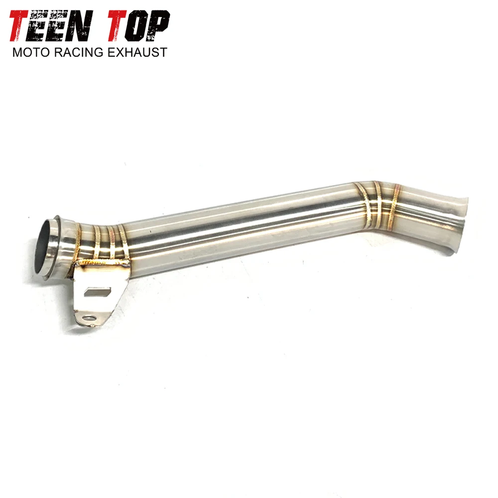 For KTM DUKE 690 Decat Pipe Stainless Steel Motorcycle Escape Exhaust Pipe Duke 690 2012-2017 Connect to Original Muffler
