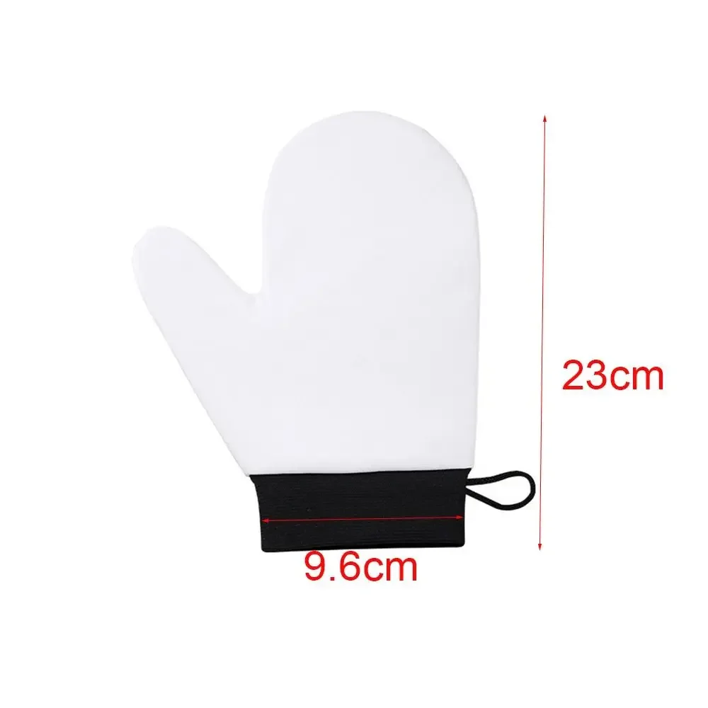 Guanto autobloccante in pelle Guanto abbronzante lavabile riutilizzabile Guanto abbronzante bifacciale ad asciugatura rapida per il viso Guanto autoabbronzante Applicazione per il viso del corpo