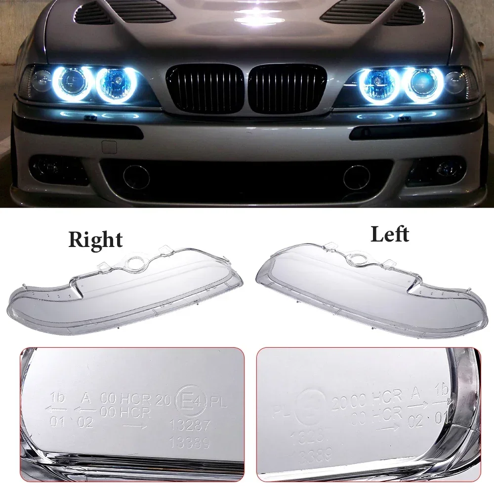 Osłona reflektora samochodowego do BMW E39 Facelift 1996-2003 63128375301 63128375302   abażur Shell reflektor szklany soczewka reflektora soczewka