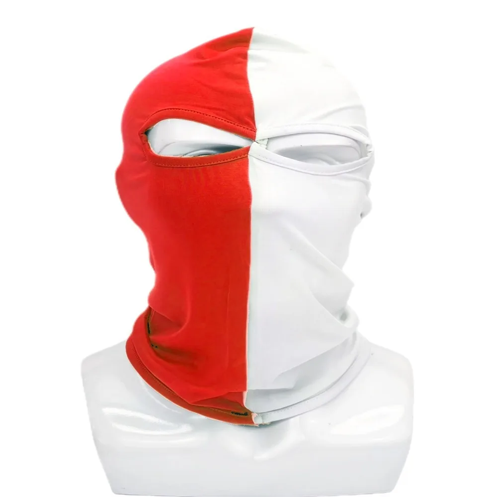 New Full Face Mask 3 Hole Full Face Mask Sunscreen Two Tone Style Riding Scarf Dust Head Cover Ice Silk Head Mask