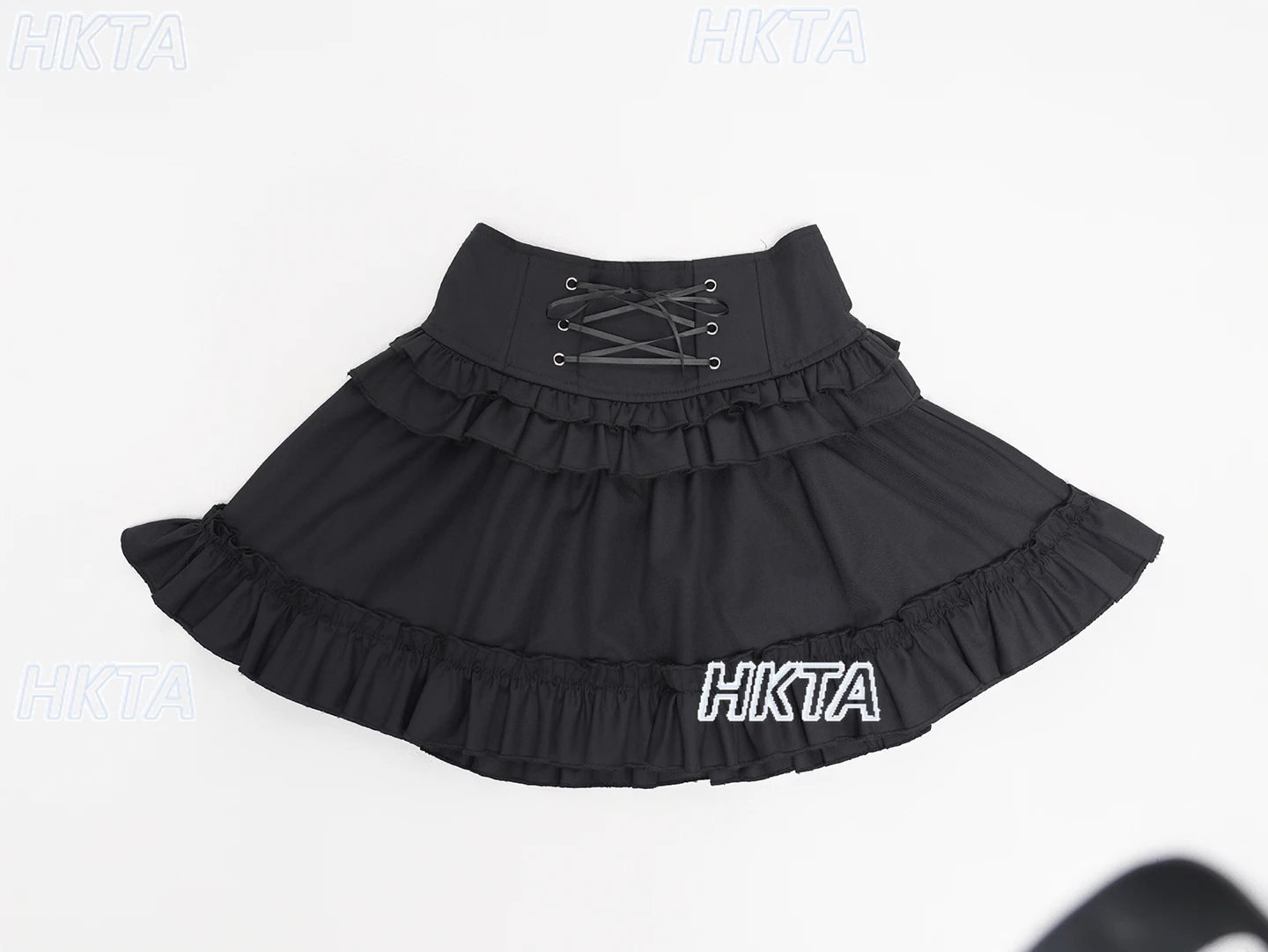 Japonês doce lolita arco fungo borda manga longa fino camisola de malha casaco cintura fina bolo uma linha preto mini saias define feminino
