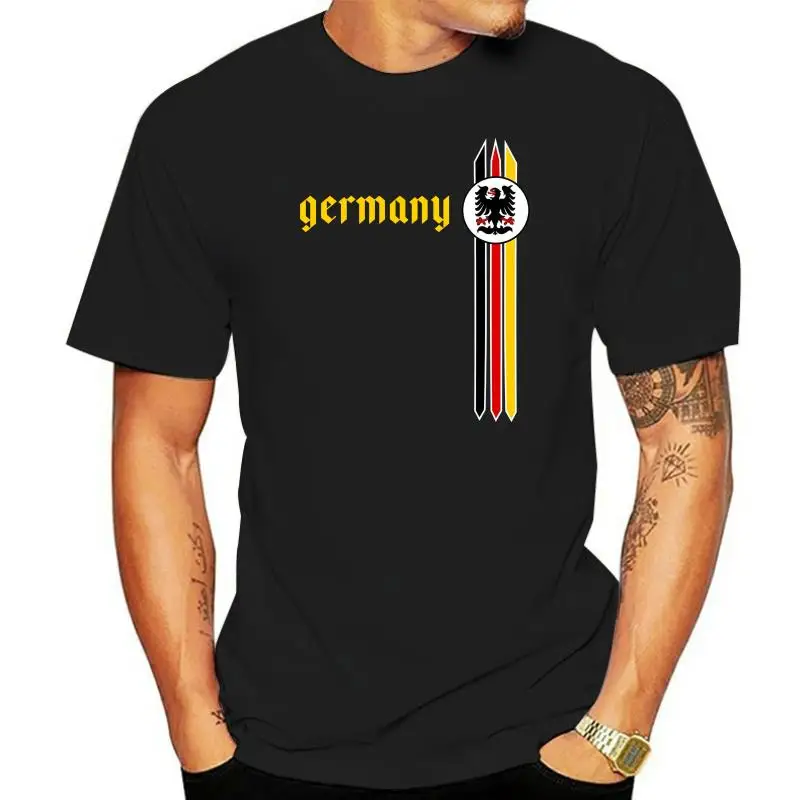 

2024 Flash Print Cotton Slim Fit Crew Neck Germany Pride Shirt - Germany Flag Jersey Casual Tee Shirts