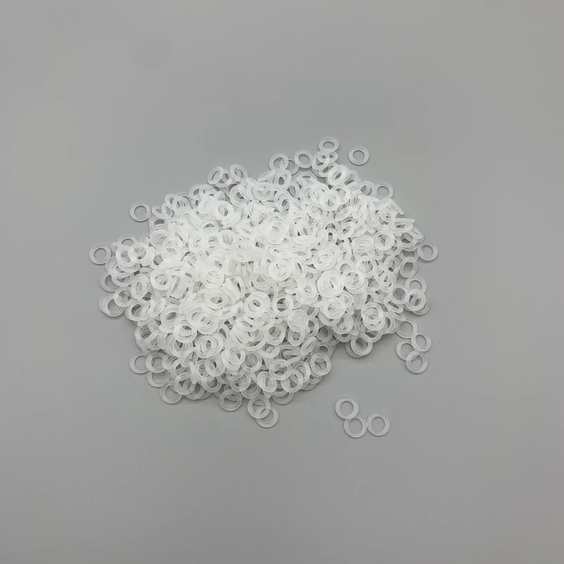 50Pcs Silicone Ring Gaskets CS 1mm OD 3mm~40mm VMQ White Food Grade Waterproof Washer Rubber Silicone Gaskets Rubber O-Ring