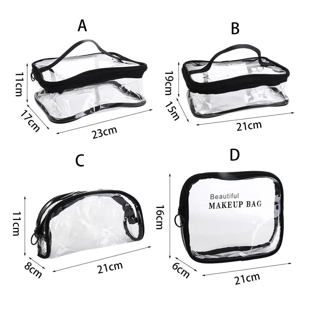 

PVC Wash Bag Waterproof Multi-function Transparent Makeup Bag Travel Storage Handbag Korean Storage Bag Women Cosmetic Bag