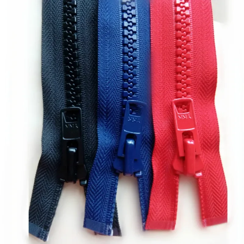 2pcs/Lot 10# 52-60CM Oversize Plastic YKK Zipper Red Blue Resin Single Open End for Garment Jacket Coat Tennt Sewing Accessories