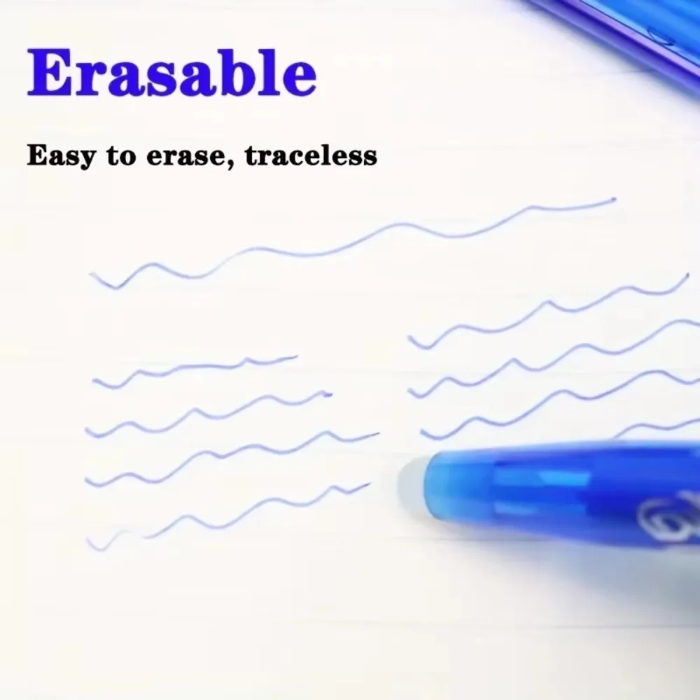 

8/12pcs Creative Erasable Gel Pen Set Multi-color Quick-drying Neutral Pen 0.7mm Ballpoint Pen School Office Supplies