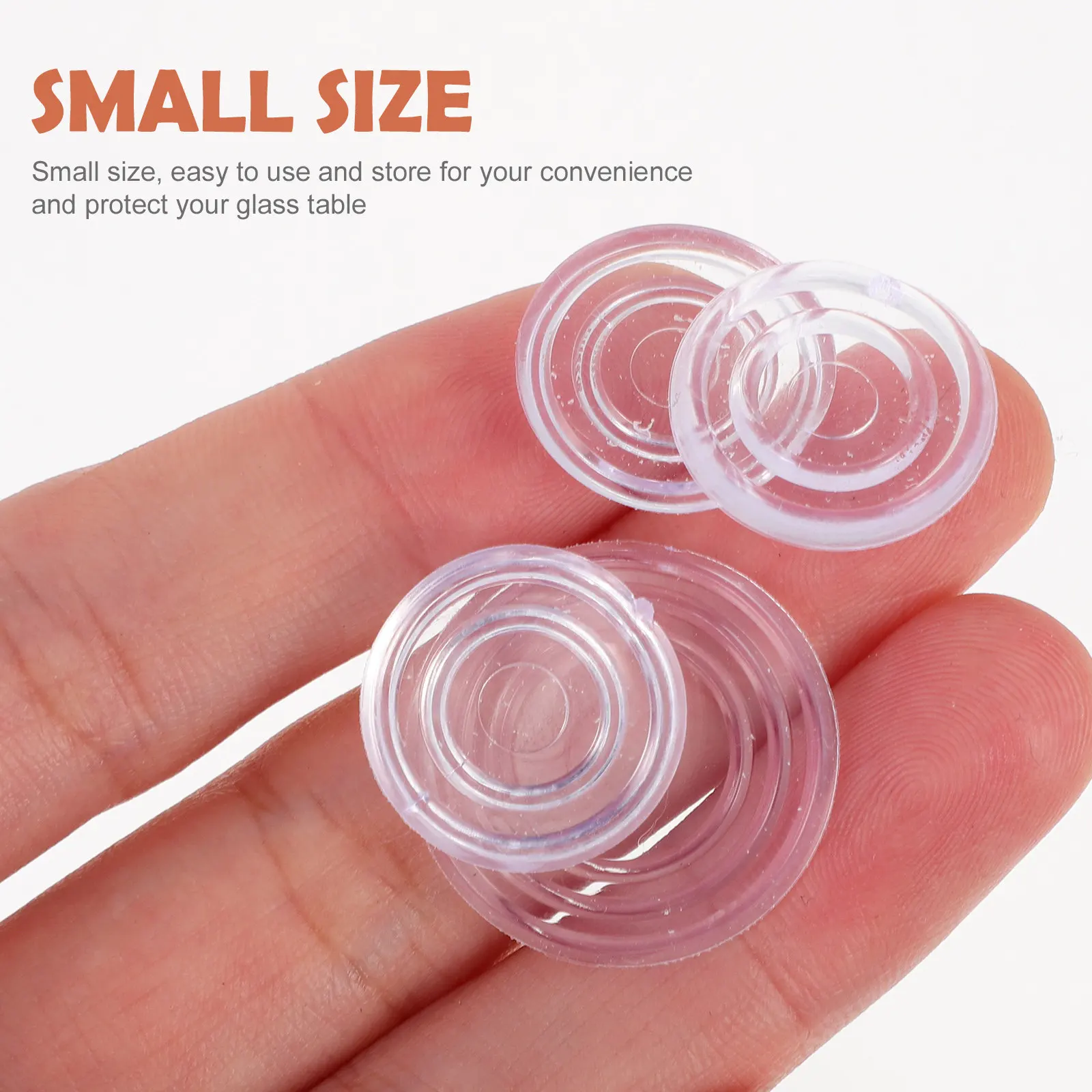 50Pcs Anti-Slip Silicone Furniture Bumper Pads Transparent Soft Cushions for Glass Table Countertop Protection Clear Round Pad