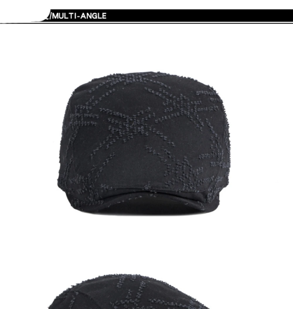 HT4659 Baskenmütze für Herren und Damen, Frühling/Sommer, Vintage-Sonnenmütze, Künstler-Baskenmütze, Unisex Ivy Flat Cap, Verstellbare Herren-Baskenmützen – Detail 5