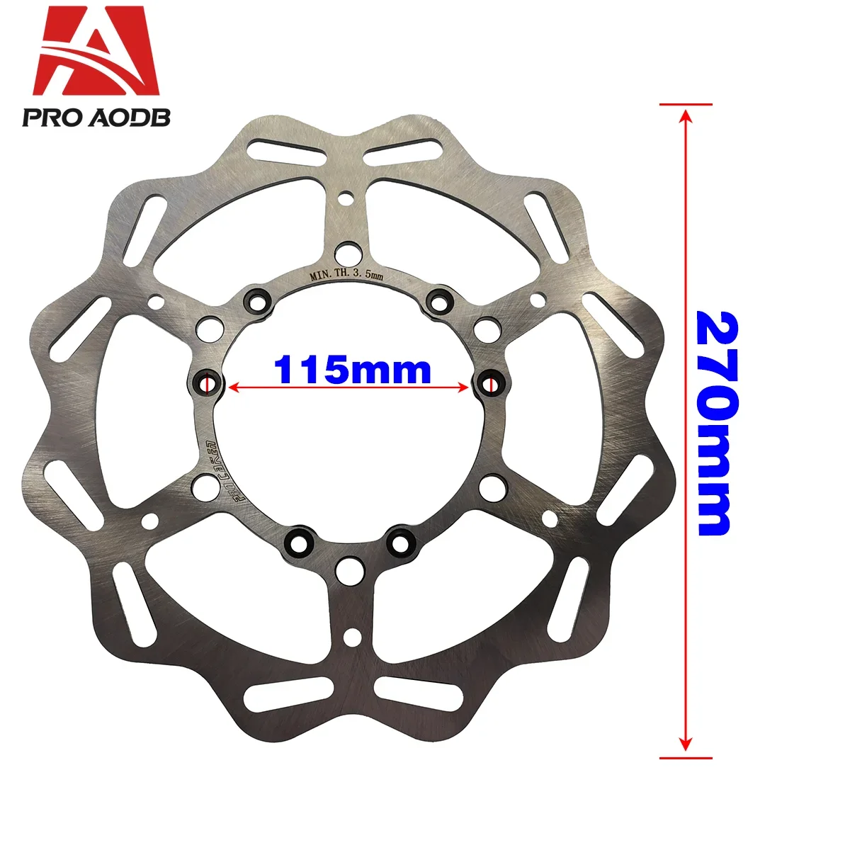 Motorcycle 270mm Front Rear Brake Disc Rotor For Honda CRF 250R 450R 250X 450X CR 125R 125R 250R 250R Universal Part 2007-2022