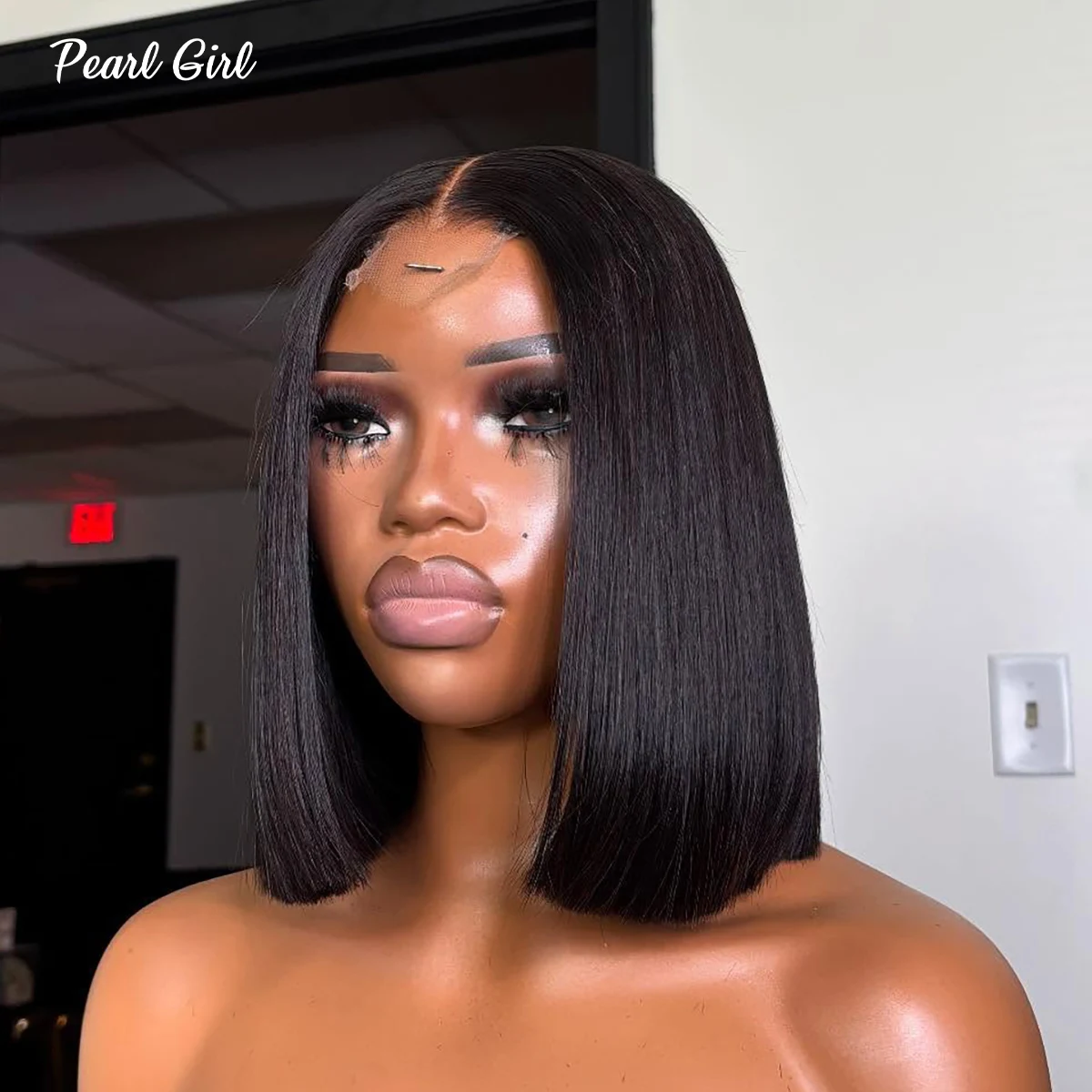 

Wear and Go Glueless Short Bob Wig Human Hair Straight 13x4 13x6 HD Lace Frontal Bob Wig Super Double Drawn 2x6 4x4 5x5 Bob Wigs