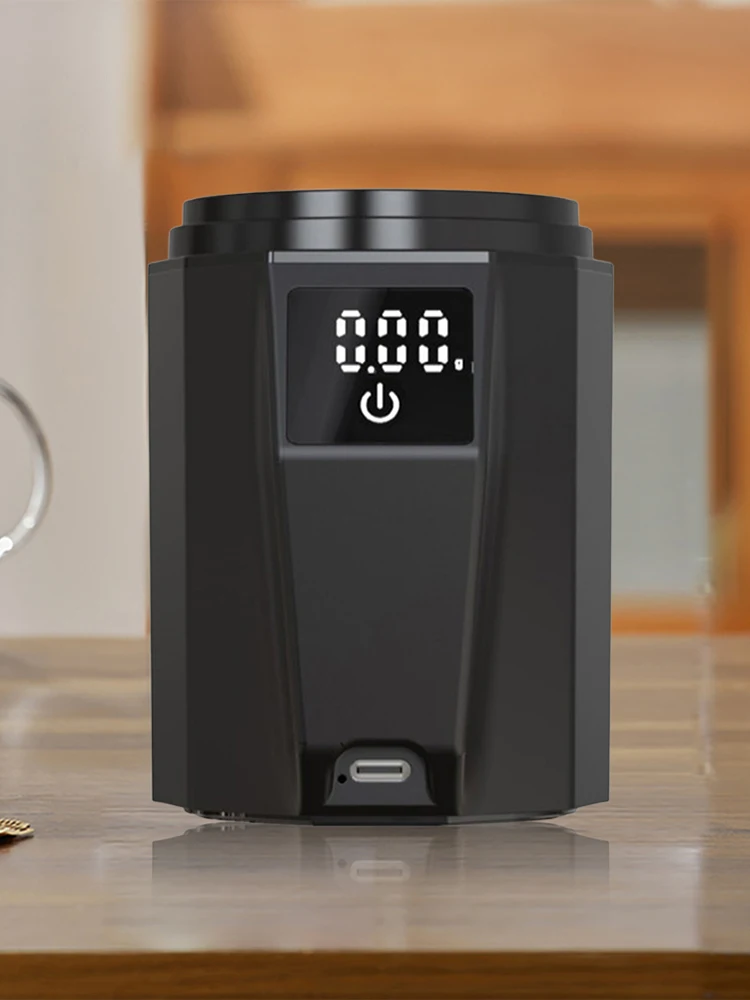 شاشة ديجيتال 0.1 جرام مقياس اسبريسو دقيق ومرشحات القهوة 58 مم كوب جرعات اسبريسو لعد وقياس طحن القهوة