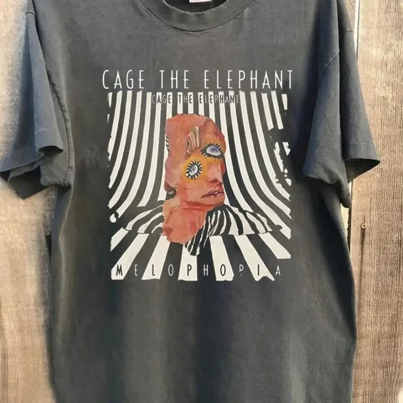 Cage The Elephant Band Charcoal Cotton T Shirt S 5Xl