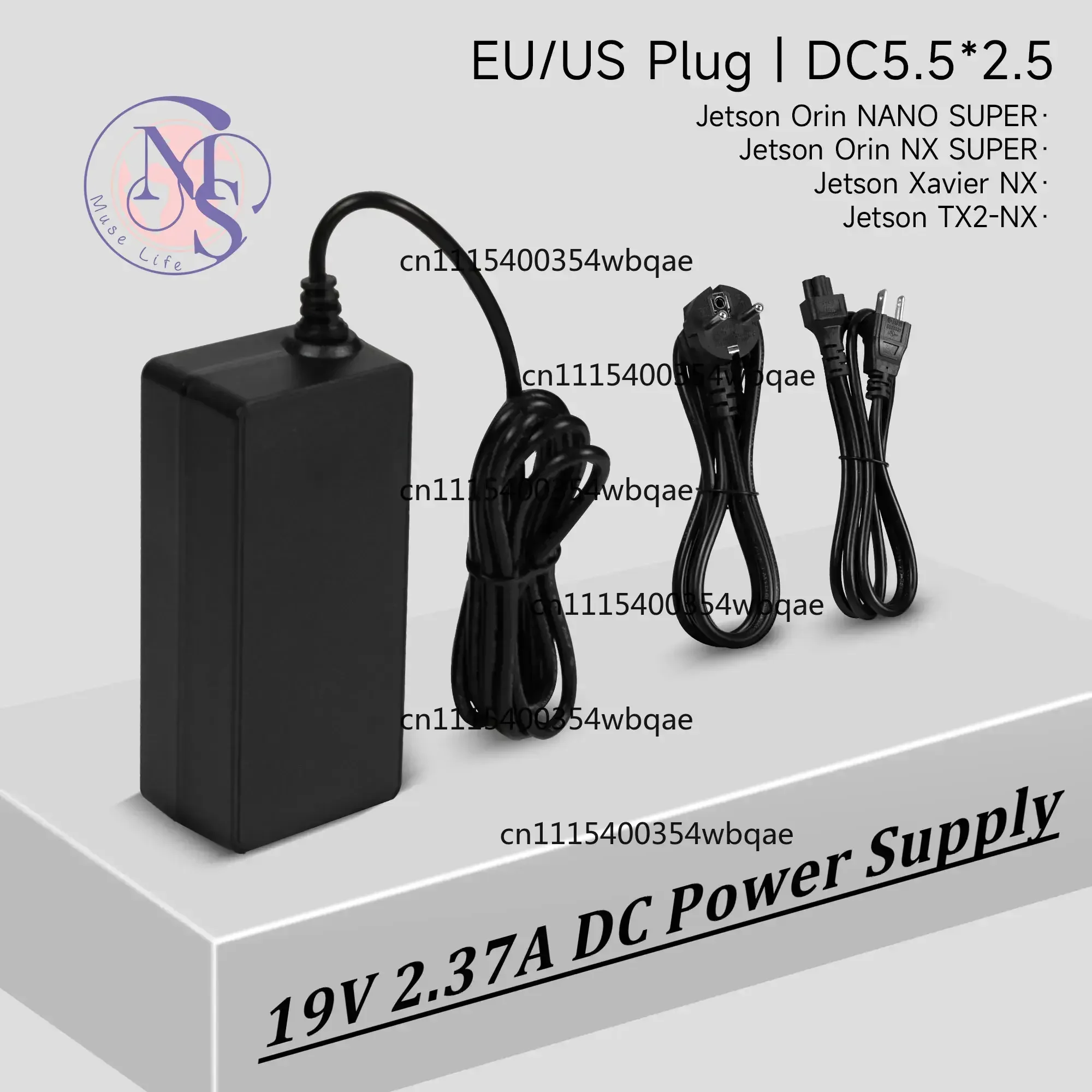 ZOCI-FOR-19V 2.37A DC Power Adapter 5.5*2.5mm Port US EU Plug, Replacement Parts*