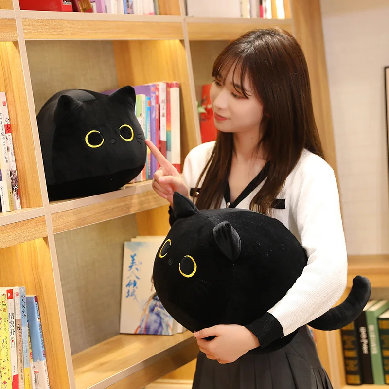 

Black Cat Doll Plush Toy Ragdoll Girl Funny Nap Soft Animal Cartoon Pillow Stuffed Lovely Kids Cute Animals Gift 8/30/40/55cm