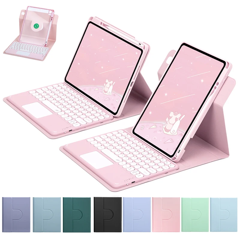 360° Rotation Keyboard Case for IPad 10th 2022 10.9 Air 5 Air 4 Magnetic Cover for IPad Pro 11 Air 3 Pro 10.5 8 9th Gen 10.2