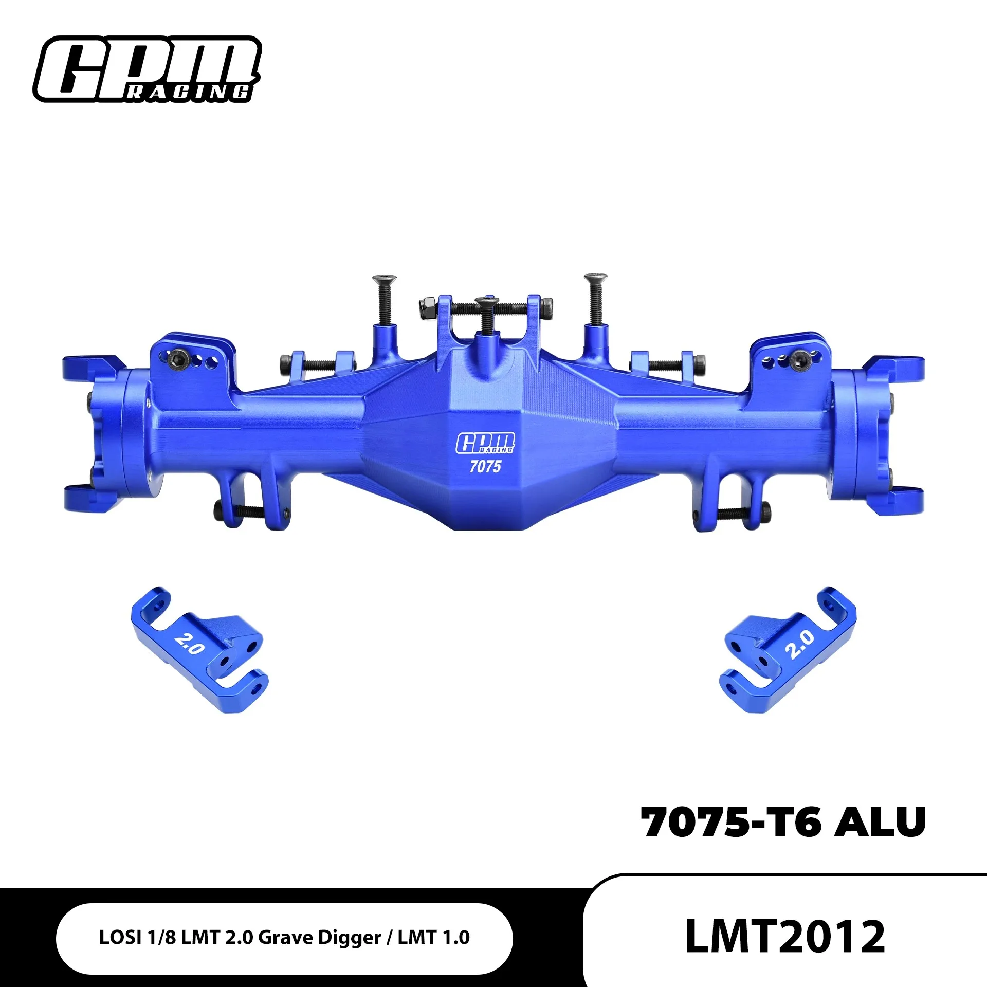 

LOSI 1/8 LMT 1.0/2.0 grave digger aluminum alloy 7075 quick detachable front axle enlarged bearing