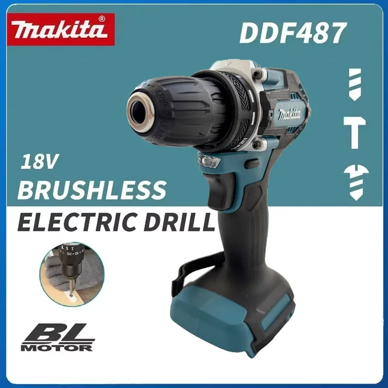 マキタ-ddf487-ブラシレスリチウム電動充電式インパクトドリル-大トルクドライバー-18vバッテリー対応