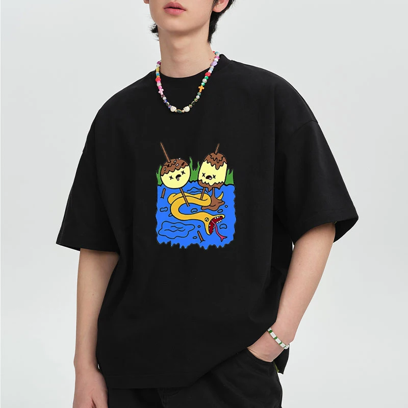 

Adventure Time Bubblegum Princess printed short sleeve T-shirts Men Women Cotton vintage Loose Tshirt Hip Hop Oversized clothing