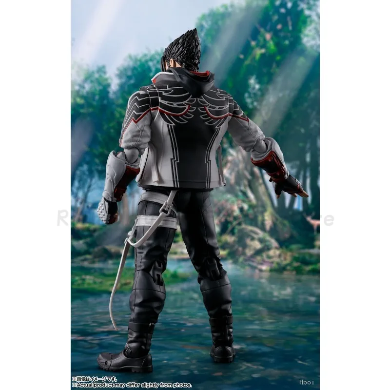 【재고 있음】오리지널 반다이 스피리츠 S.H.F TEKKEN 8 Jin Kazama 애니메이션 피규어 모델 장난감