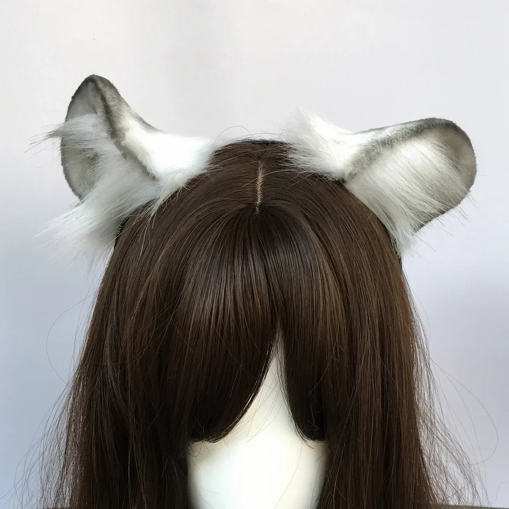 مخصص اليدوية لوليتا أنيمي تأثيري حلي اكسسوارات تقليد الحيوان الوحش آذان النمر طوق الشعر تأثيري ليوبارد أغطية الرأس