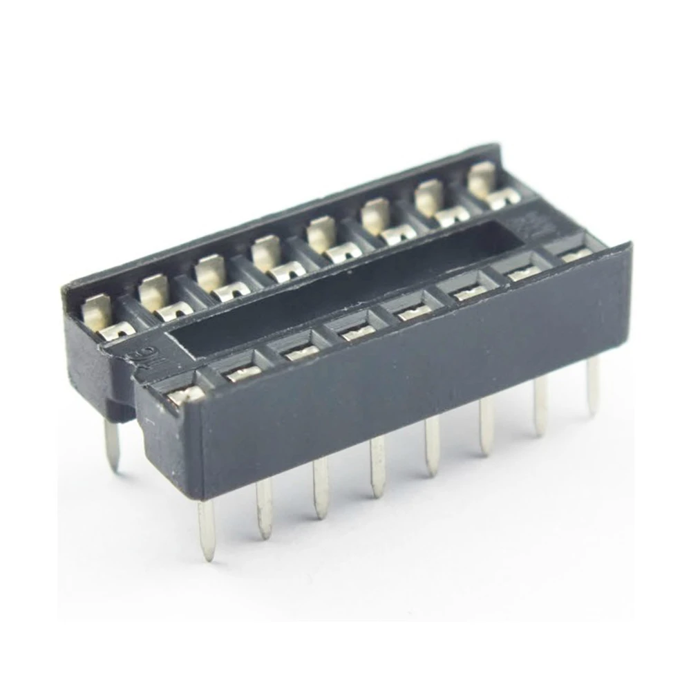 10PCS 16-Pins 16 Pins 16P DIP IC Chip Sockets Adaptor Solder Type Socket Module IC Sockets Adaptor Solder Type IC Connector Chip