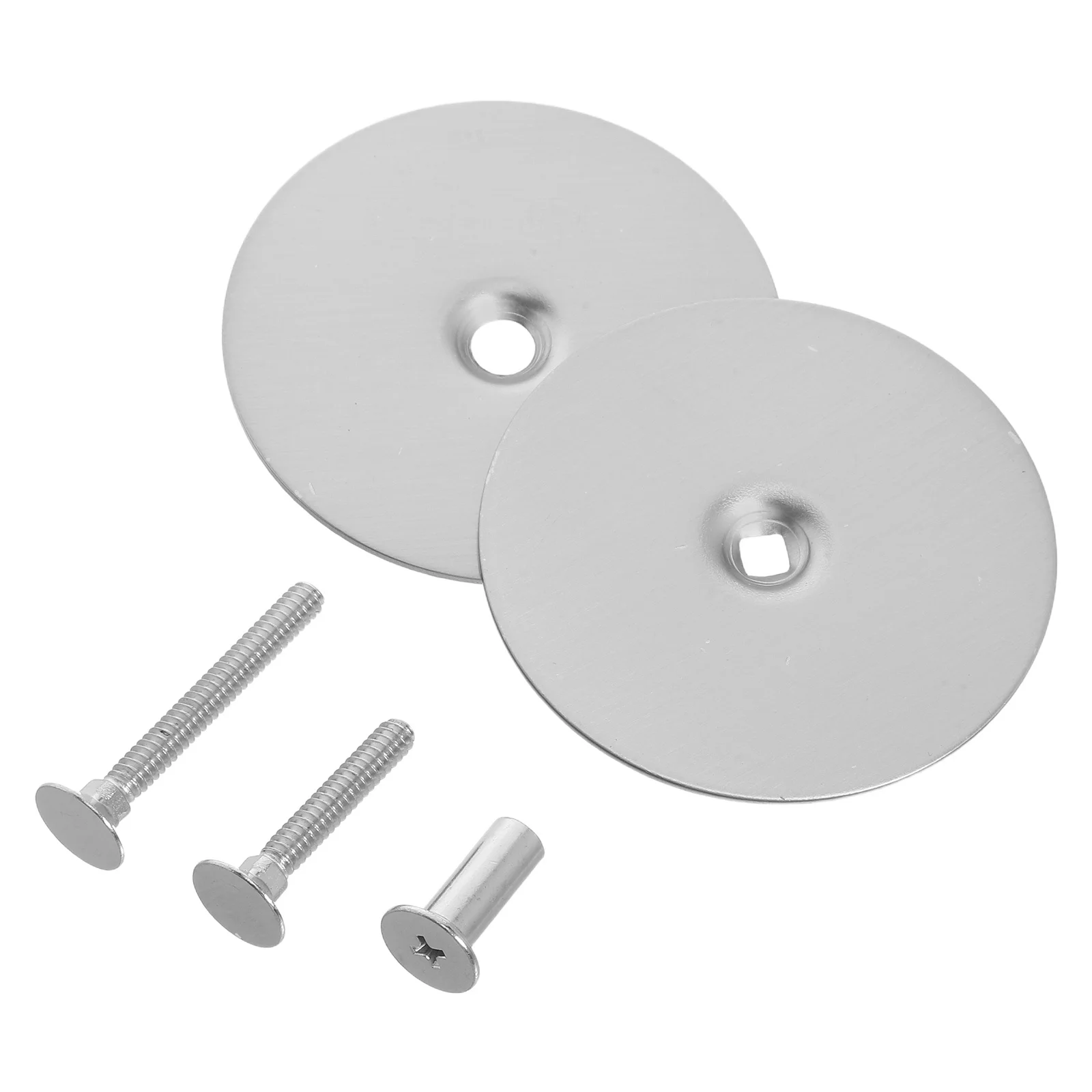 

2Pcs Round Door Hole Cover Plate 67Mm Stainless Steel Peephole Lock Hole Filler Security Cover for Door Knob Handle Repair