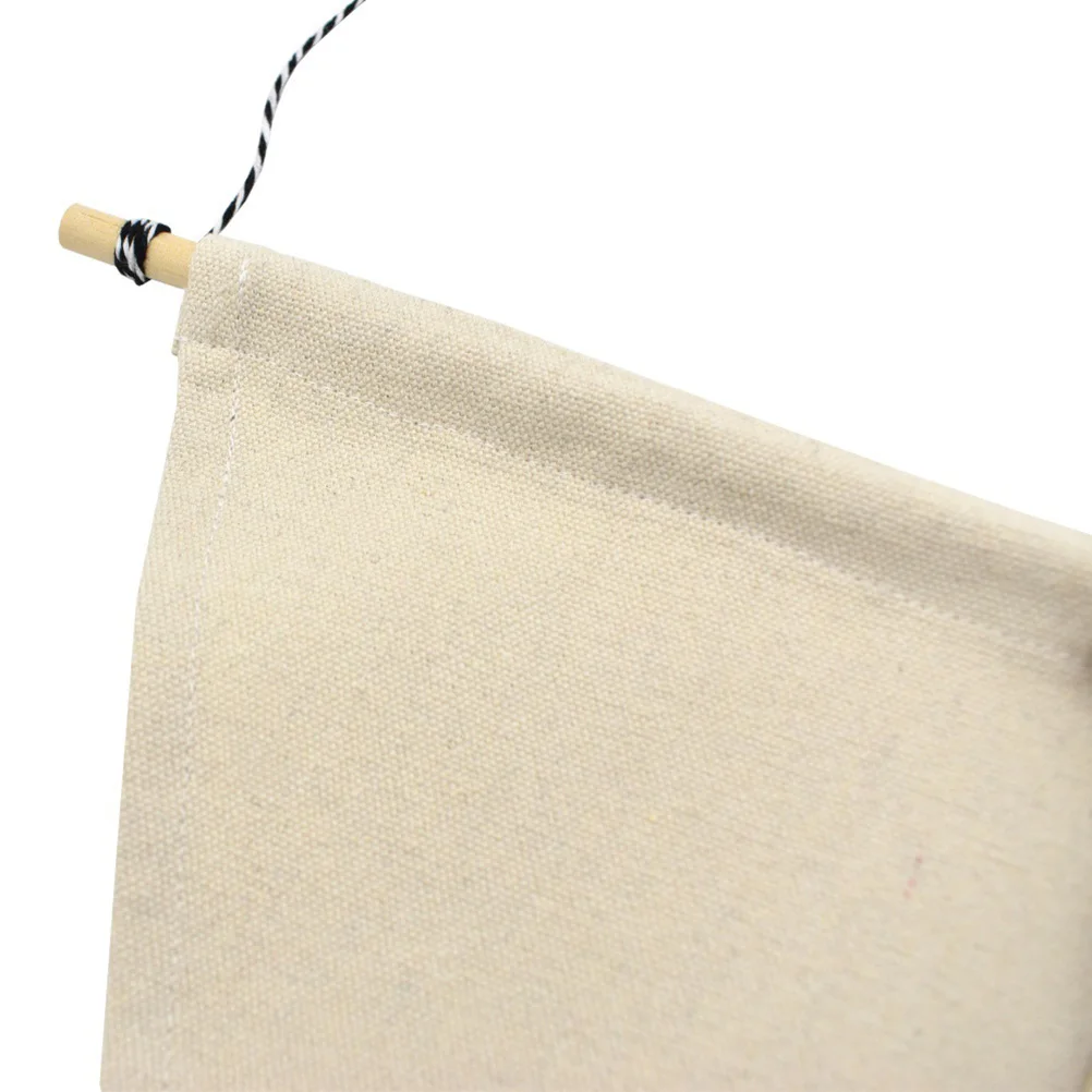

2 Pcs Canvas Boutonniere Pins Decorative Bamboo Badge Display Pennant Banner for Brooch