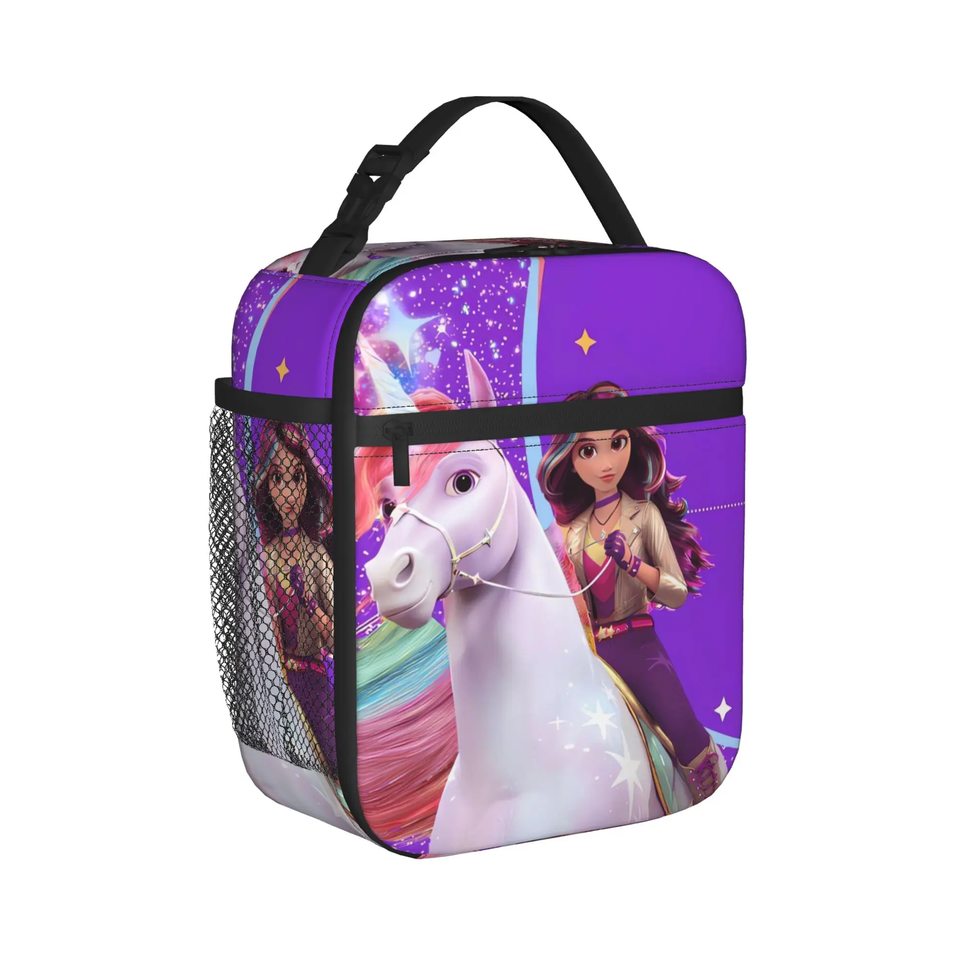 Unicorn Academy Lunch Bag  Portable Lunch Box Child Office Graphic Design Cooler Bag Fun Waterproof Thermal Lunch Bags
