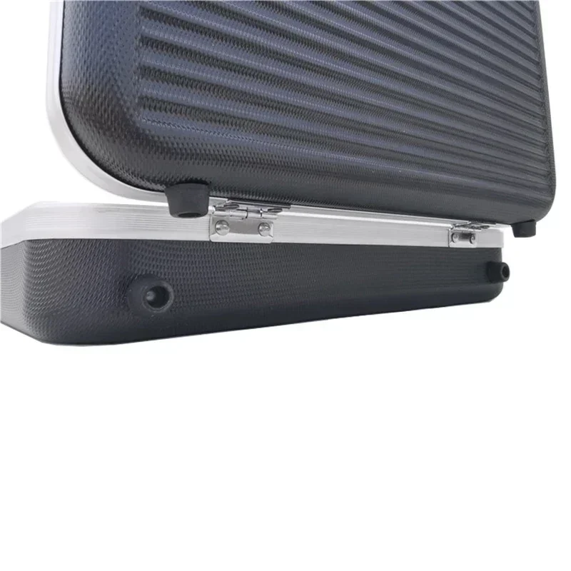Suitcase Portable Storage Instrument Lining Aluminum Box Plastic Case With Safety Alloy Sponge Impact Toolbox Resistant
